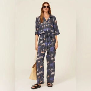 Paradised Apres Beach Jumpsuit Blue
